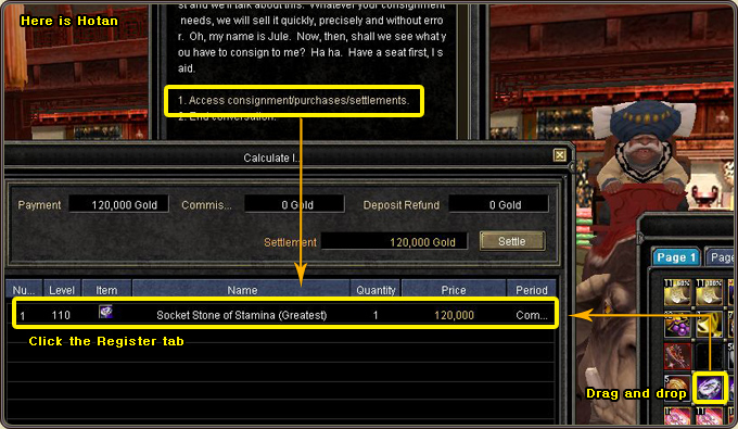 Consignment — listing an item