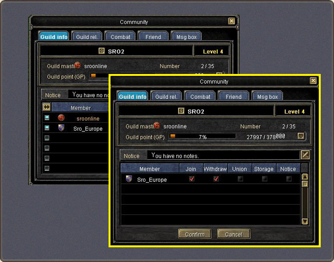 Guild — delegating powers