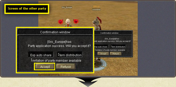 Forming Party — accepting the request