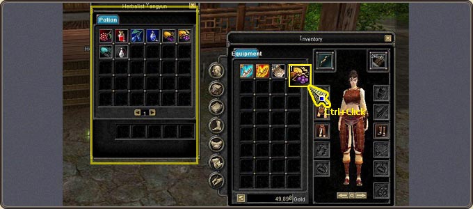 Selling directly with Ctrl + click